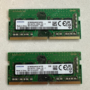 삼성전자 노트북 메모리 양면 DDR4 3200 8G 2개