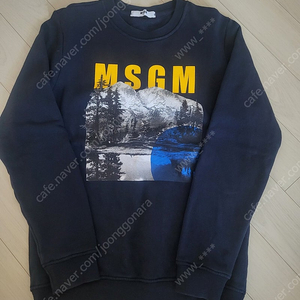 MSGM 기모 맨투맨 12y 네이비