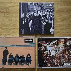 CD 음반 oasis 오아시스 싱글 3장