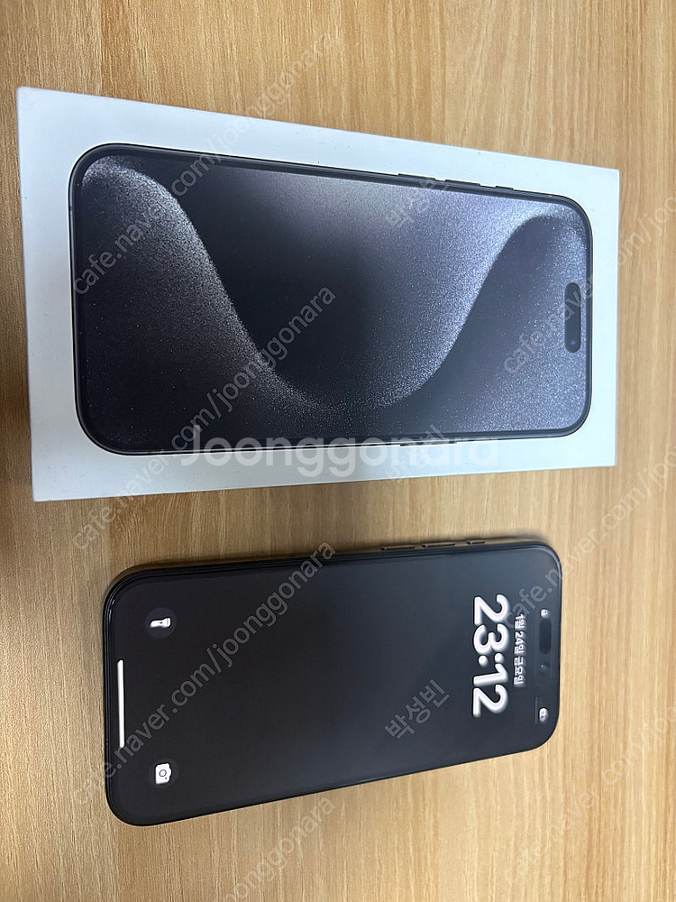 아이폰 15프로 128g 자급제 블랙 풀박스--0