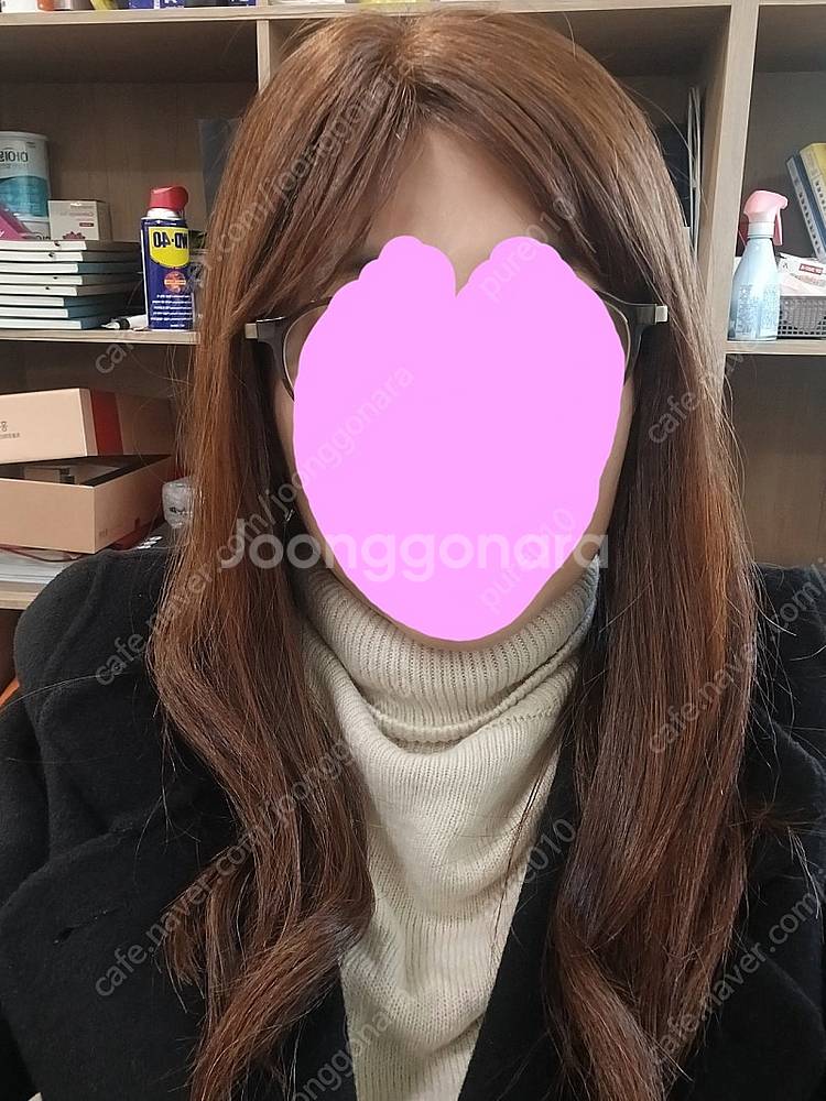 인모 100% 긴머리 통가발 팔아요~--0