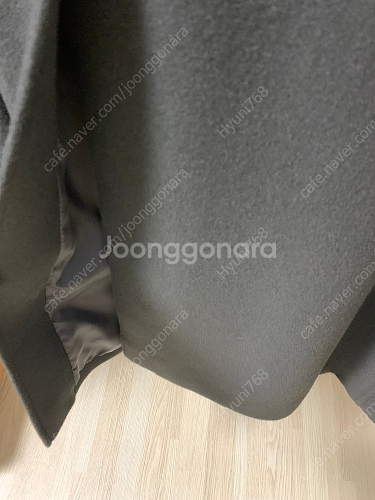 어나더오피스22fw레거시 발마칸코트차콜브라운판매--6