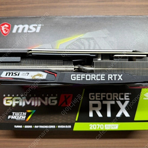 MSI 지포스 RTX 2070 SUPER 게이밍 D6 8GB 트윈프로져7 떨이