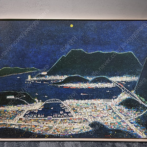 통영항 ' 충무교' 대형 유화작품 50F_ OIL CANVAS 작가작품을 저렴하게 판매합니다.