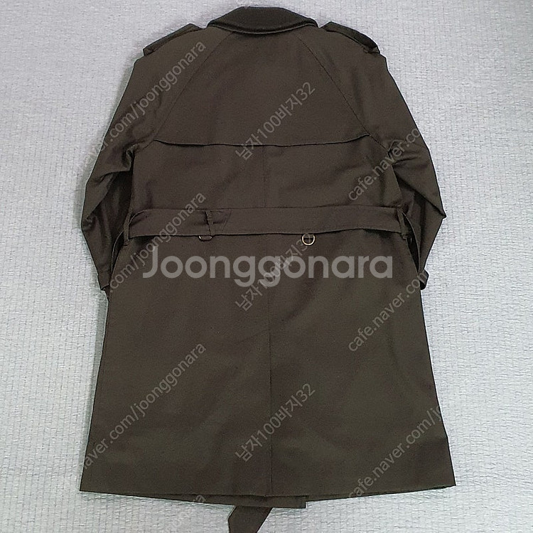 남자100 버버리 더블 트렌치코트--6