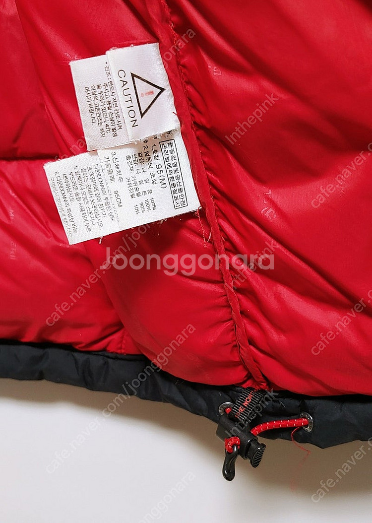[M] 노스페이스 서밋 패딩점퍼 800 레드블랙1121--5