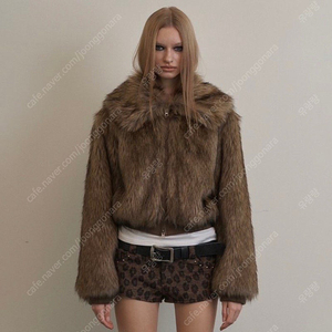 셋업이엑스이 퍼자켓 FUR SHORT JACKET BEIGE