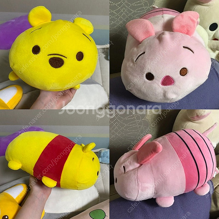 [판매완료] 디즈니 푸우+피글렛 모찌 라잉 인형--0