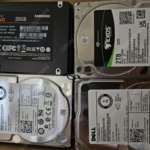 삼성SSD 860 Evo 250G Dell 2.5" SAS 1T 시게이트 2.5" SATA 2T 팝니다