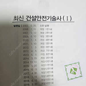 예문사 2019 건설안전기술사 1권