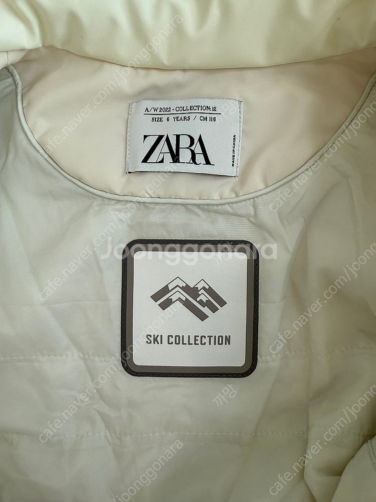 자라 키즈 화이트 스키복 116 사이즈--2