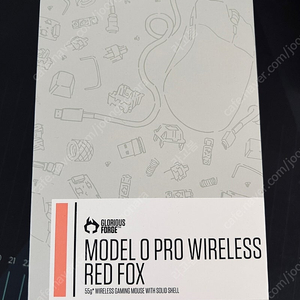 글로리어스 MODEL O PRO WIRELESS 게이밍 마우스 (RED FOX), 한정판