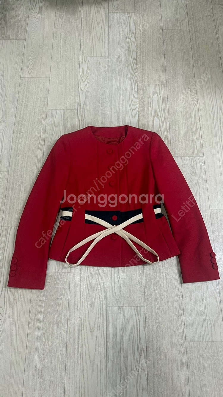 MOSCHINO 모스키노 빈티지 여성용 울 볼레로 크롭...--0