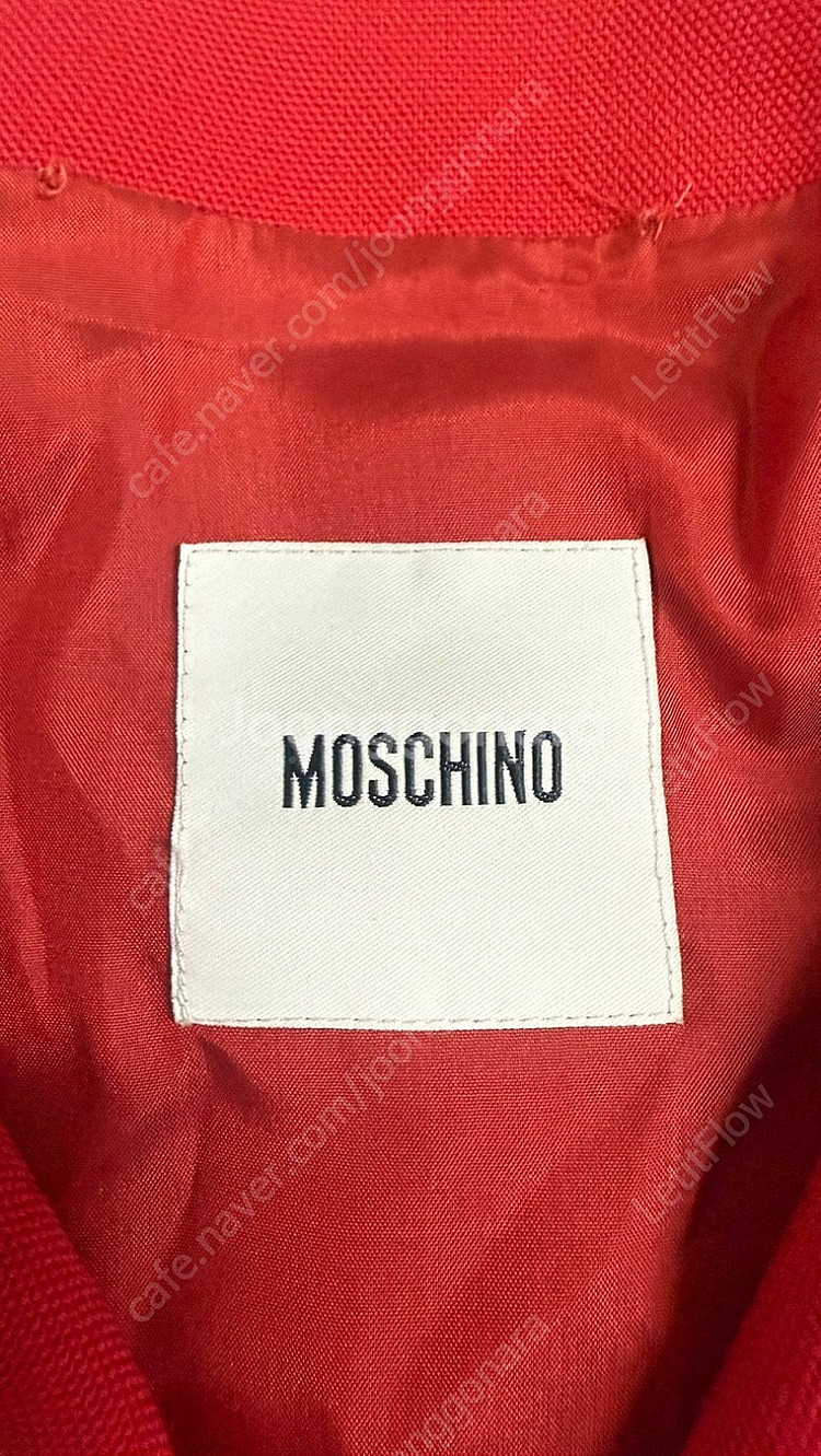MOSCHINO 모스키노 빈티지 여성용 울 볼레로 크롭...--3