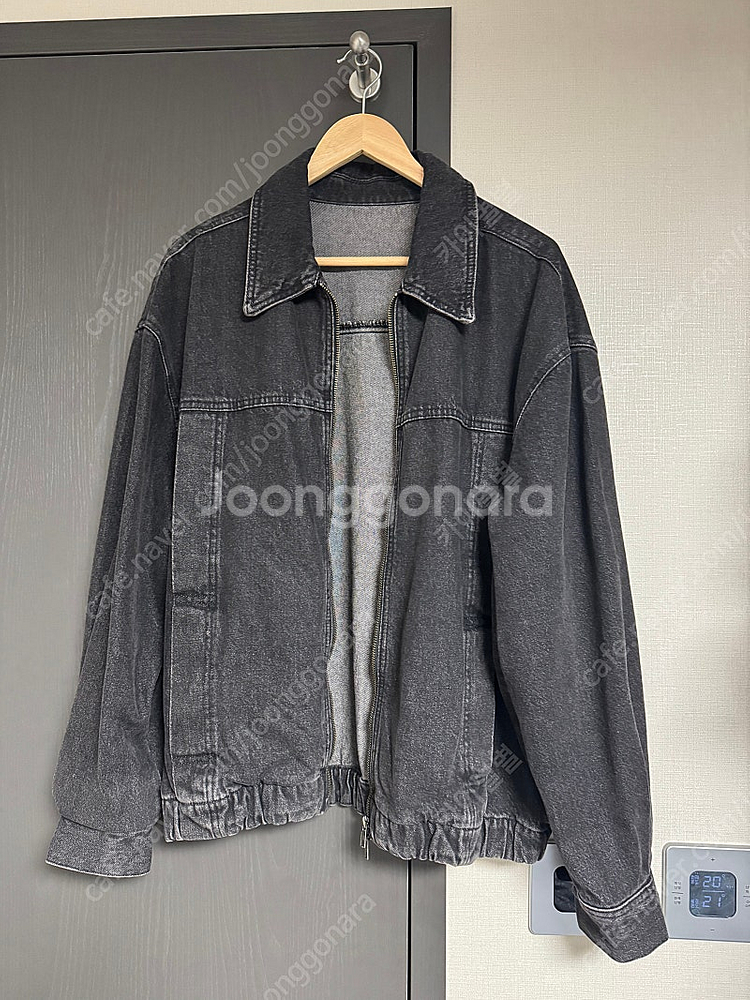 에잇세컨즈 흑청 데님자켓--0