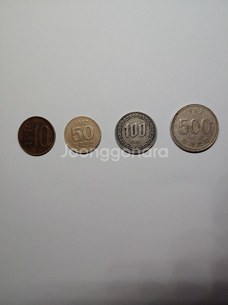 1982년 10원,50원,100원,500원 동전 판매 ...--9