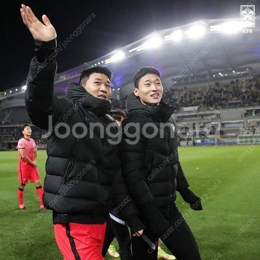 대한민국 축구대표팀 국가대표 패딩 선수용 국대 숏패딩--5
