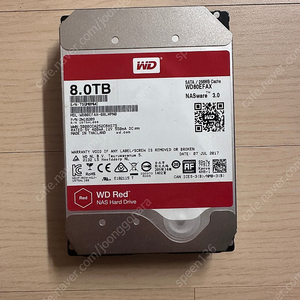 WD RED 8TB NAS용 하드 HDD 13만에 팝니다