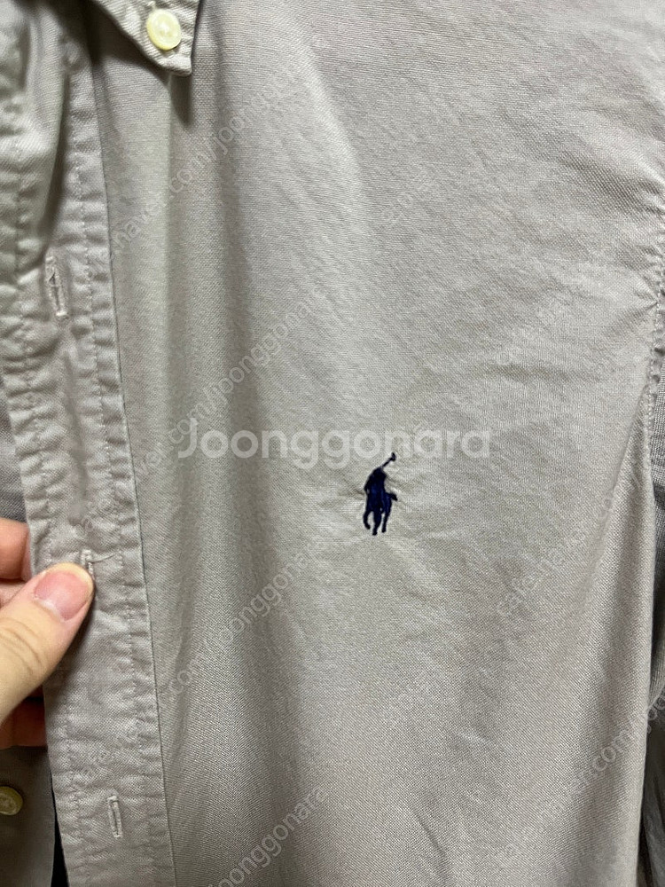 폴로 랄프로렌 가먼트 다이트 그레이 셔츠 클래식핏 S사...--2