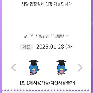 롯데월드 매직패스 5회권 판매(01월28일화요일)