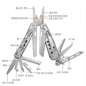 -안산- ZOZOFO GHK13 신형 50Cr15Mov고경도 맥가이버 칼