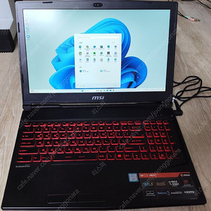 MSI GL63 8RC (i7-8750H) 노트북 팝니다.