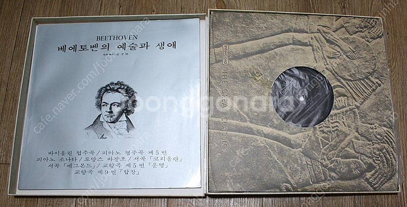 베토벤 LP판 전집 5매, 베토벤카셋트 테입 6개--0