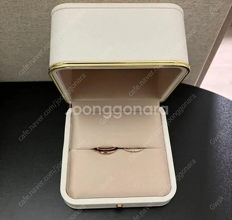 부쉐론 클래식 웨딩 밴드 링 여성 48호 +골든듀 가드...--2