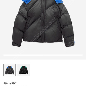 자라x아더에러 패딩 그레이 M