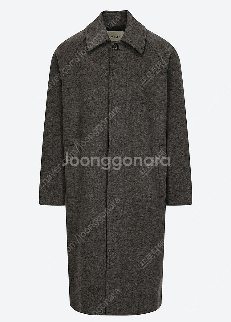 타임옴므 23FW 캐시미어 블렌드 발마칸 코트 105사...--2