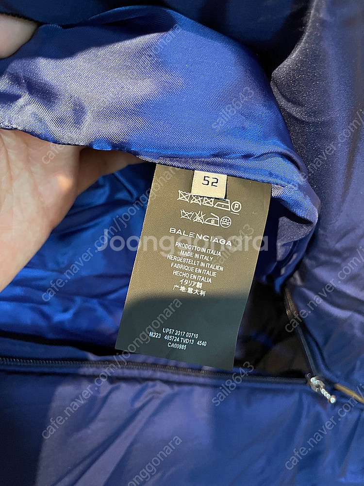 발렌시아가 웨이브로고 롱패딩 버퍼 자켓 사이즈 52 (...--1