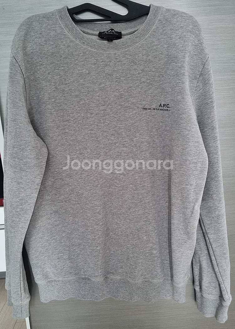 아페쎼 A.P.C. 그레이 긴팔티셔츠 3만원에 팔아요(...--0