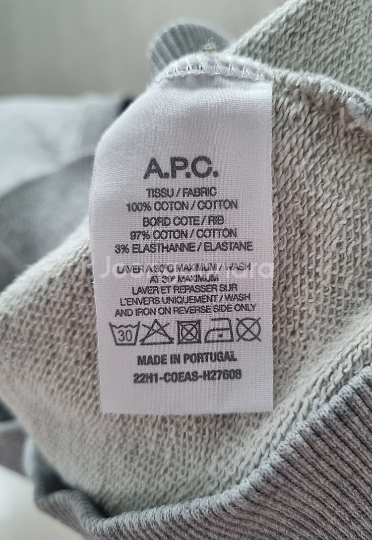 아페쎼 A.P.C. 그레이 긴팔티셔츠 3만원에 팔아요(...--4