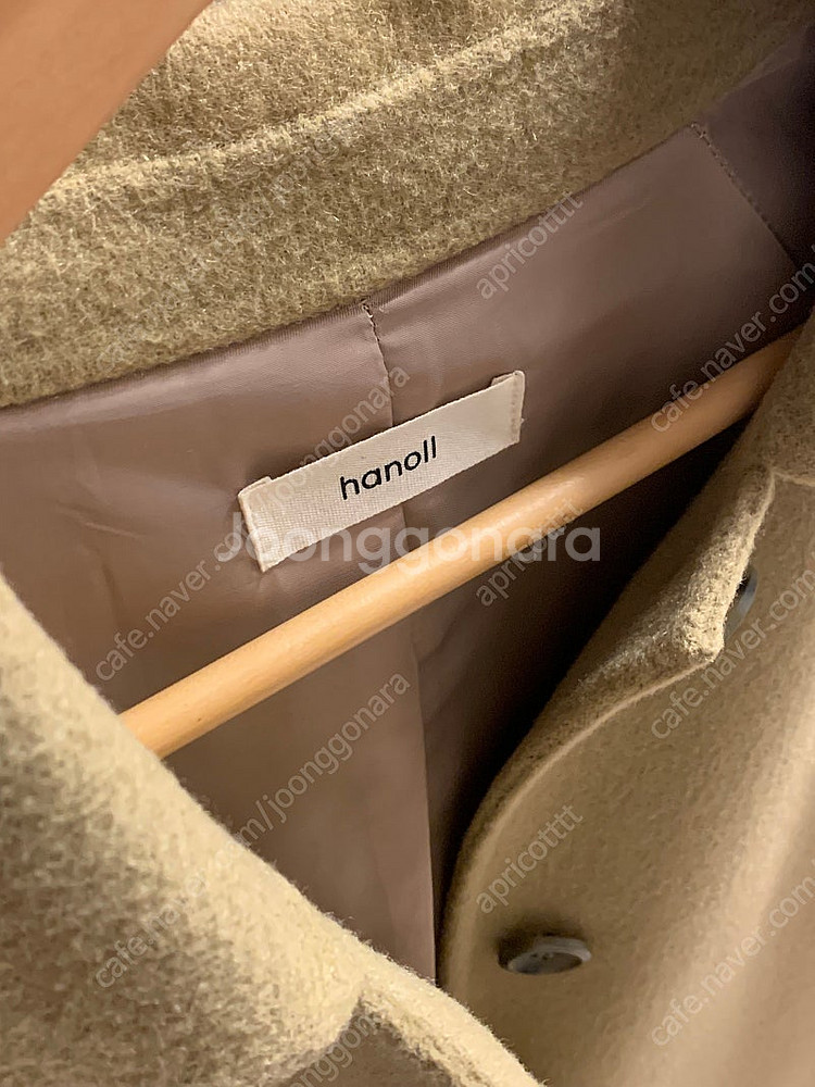 한올(hanoll) jade coat (olive be...--5