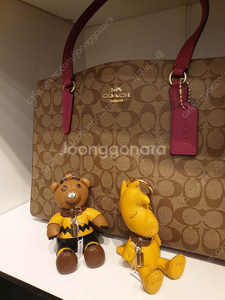 코치 백참 bag charm 열쇠고리 가방걸이 스누피 ...--2