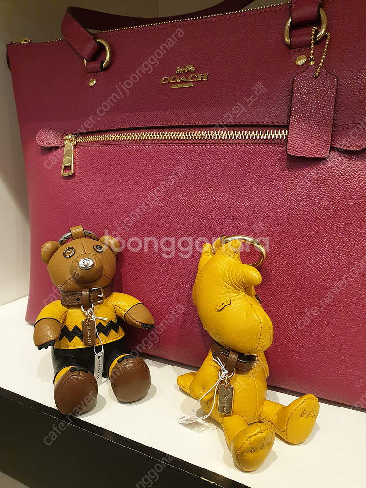 코치 백참 bag charm 열쇠고리 가방걸이 스누피 ...--3