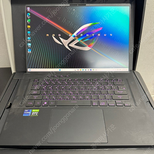 ASUS ROG 제피러스 M16 GU603ZM-K8056W I9-12900H 노트북 풀박스