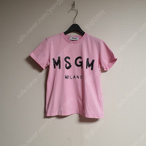 msgm 엠에스지엠 레터링 핑크 티셔츠 xs사이즈