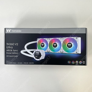 써멀테이크 TH360 V2 Ultra ARGB Sync (스노우) 360 LCD 화이트 수랭 쿨러 판매합니다.