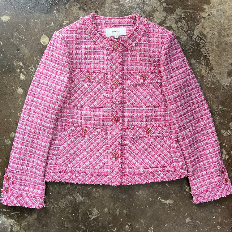 55) 온앤온 트위드 자켓 마이 블레이져 샤넬자켓 오즈세컨 시스템 타임 마인 sjsj 이미지