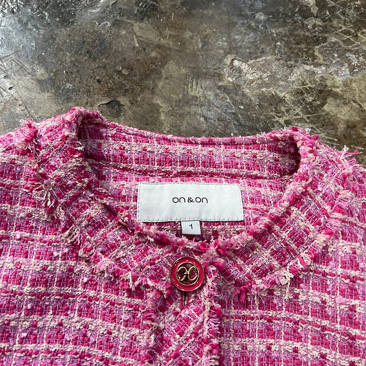 55) 온앤온 트위드 자켓 마이 블레이져 샤넬자켓 오즈세컨 시스템 타임 마인 sjsj 이미지