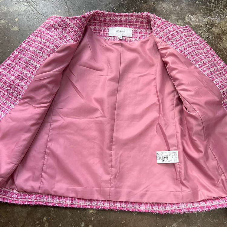 55) 온앤온 트위드 자켓 마이 블레이져 샤넬자켓 오즈세컨 시스템 타임 마인 sjsj 이미지