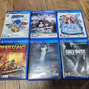 ps vita 게임판매합니다(레지스탕스,오메가라비린스,슬라이쿠퍼,테일즈옵하츠R,콜오브듀티,신하야리가미2)