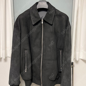 [L] 22FW STU Goat Suede Jacket Black