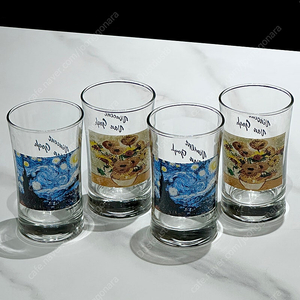 Van Gogh 반고흐 명화 유리잔 4pcs 새제품