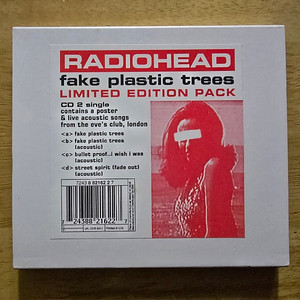 CD 음반 RADIOHEAD 라디오헤드 - Fake Plastic Trees + 포스터