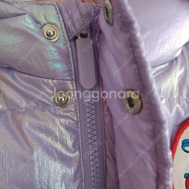 베베드피노 홀로그램 구스롱패딩 키즈100--8