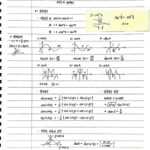 편입수학 미적분&급수 파이널 꿀공식 정리자료 (합격생 노트정리)