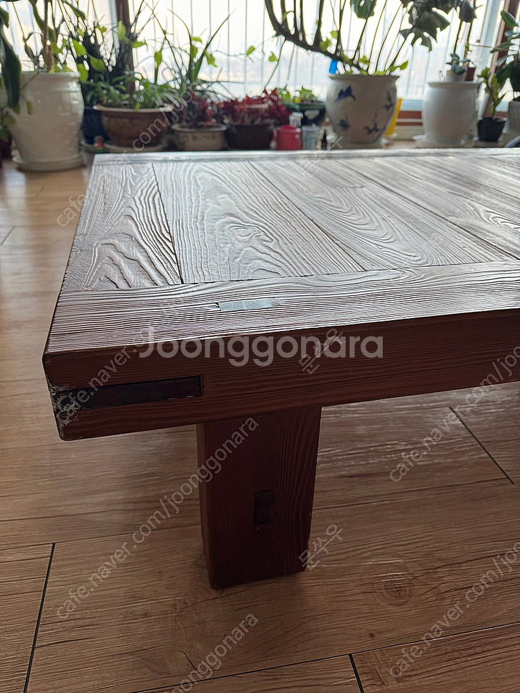 평좌탁 짜맞춤공법 100% 원목 좌식 테이블--1