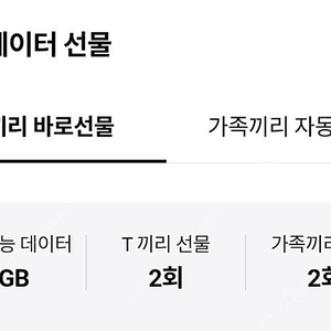 SKT 데이터 1기가 2천원 2기가 3천원 팝니다.(빠른선물)